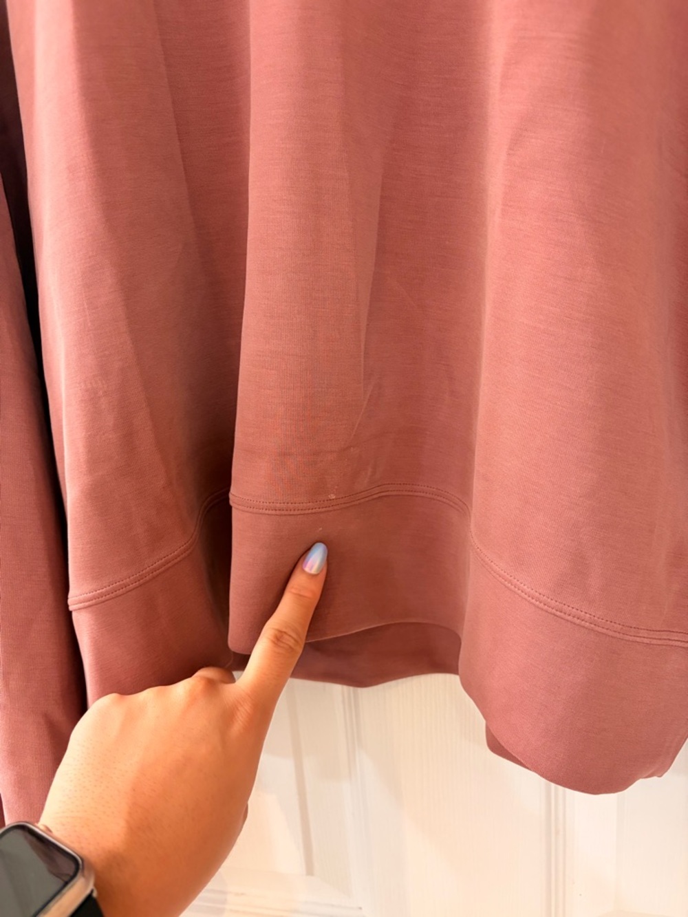 Lululemon Perfectly Oversized Cropped Crew Softstreme Spiced Chai - Picture 4 of 6